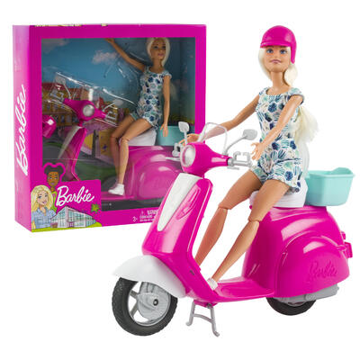 Barbie Doll & SCOOTER Playset