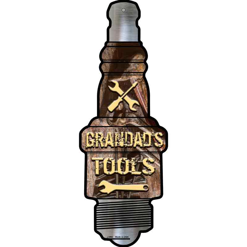 Grandads TOOLS Wholesale Novelty Metal Spark Plug Sign